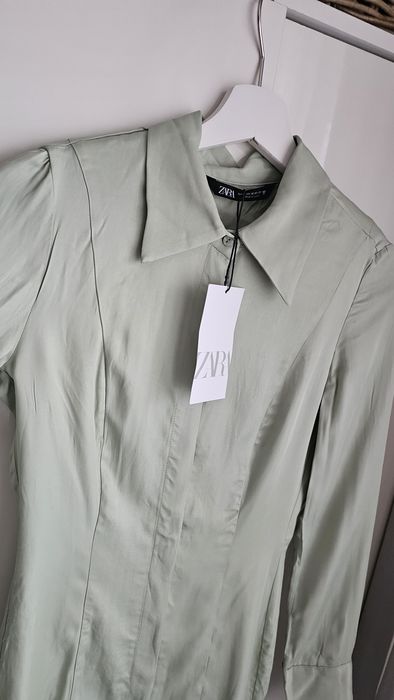 Zara miętowa koszula tunika r.XS Nowa