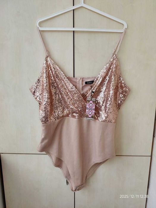 Боди паєтки Boohoo р-р 2XL-3XL