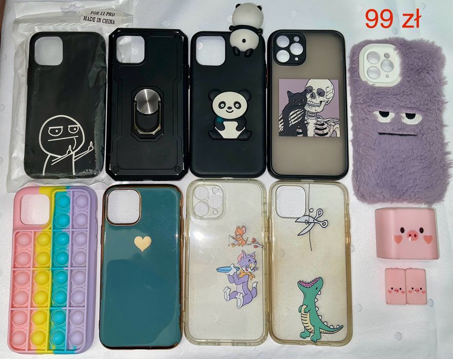 Zestaw etui do Iphone 11 Pro + etui do ładowarki