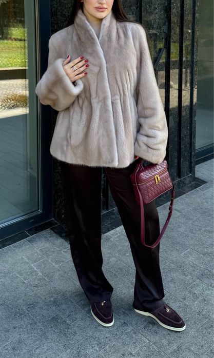 Норкова шуба люкс якості