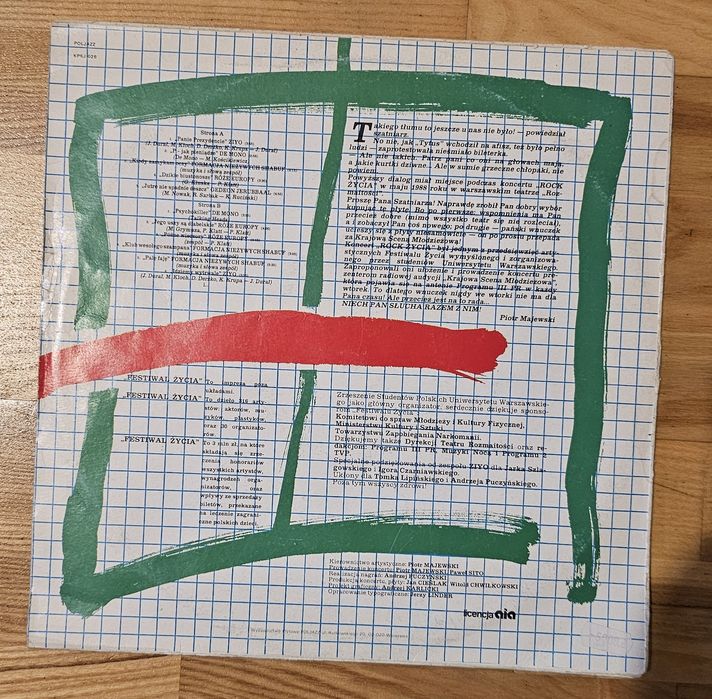 Rock Życia koncert 1988r winyl