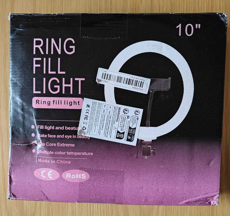 Ring light 26 cm com tripé de mesa