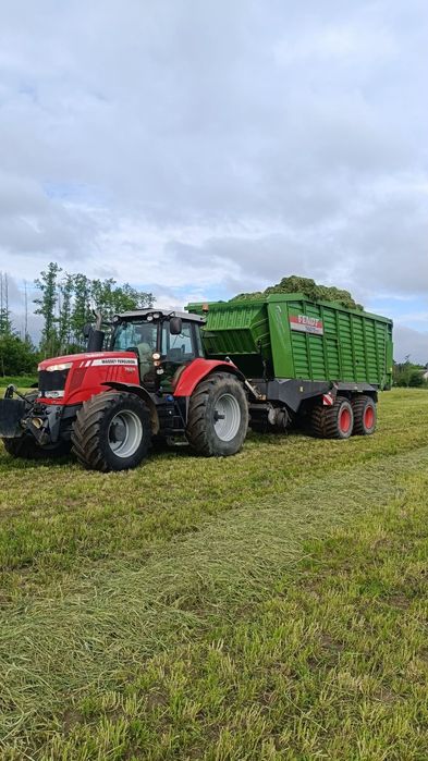 Usługi Zbioru Traw Przyczepą Samozbierającą Fendt tigo 75