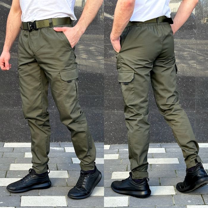 Штани карго Rextim basic чоловічі сині, чорні, олива, камуфляжні