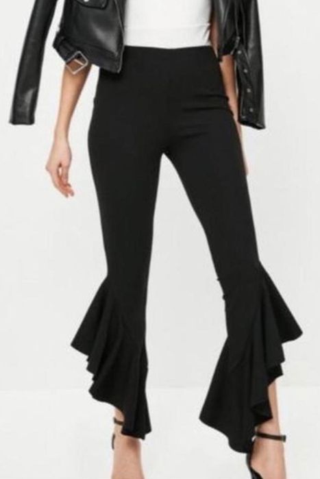 Брюки-кльош висока посадка готичні Missguided