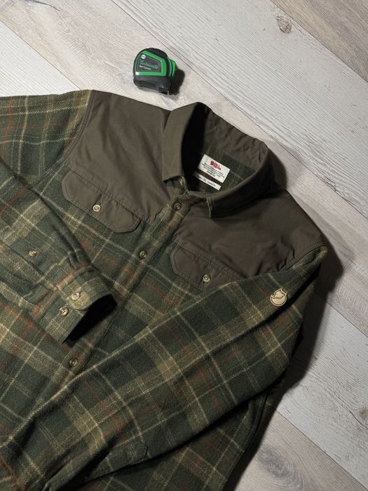 Овершот FJALLRAVEN GRANIT SHIRT сорочка хакі тактична сорочка military фланель gorpcore сорочка outdoor куртка