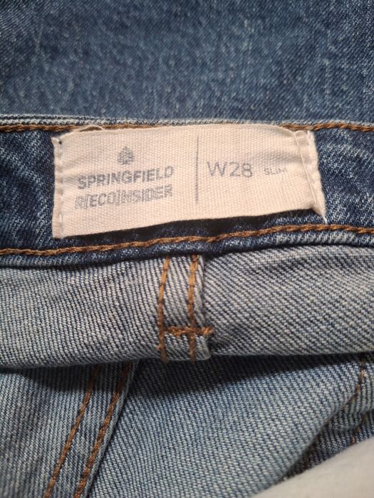 Calças Ganga azuis escuras Springfield