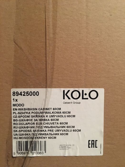 Умивальник + Тумба підвісна Kolo Modo 60 89425000