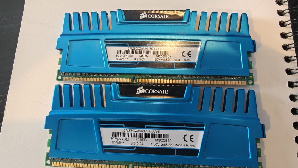 Pamięć RAM DDR3 8 GB (2×4 GB) 1600 MHz CL9 Corsair Vengeance Blue