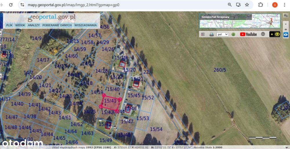 Działka budowlana 30x30 m z mediami w pięknej okolicy - Widok 2