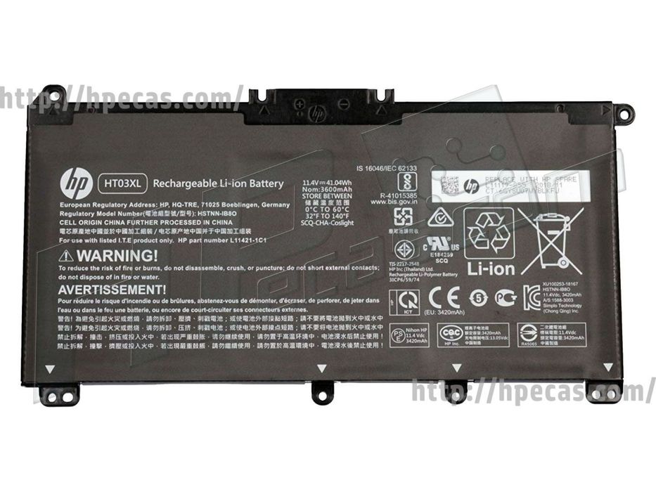 Bateria hp ht03xl rechargeable li-ion battery original