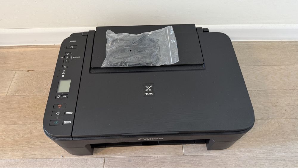 Drukarka Canon PIXMA TS3350 – sprawna, z nowym zasilaczem