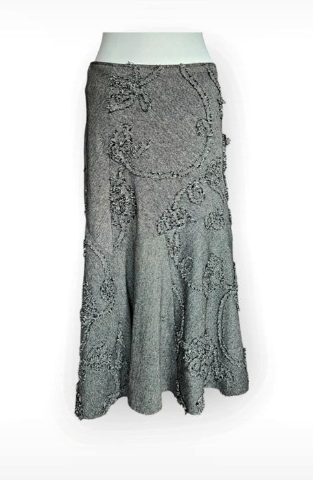 Maxi skirt asymetryczna flared sirenoffice vintage y2k retro wool