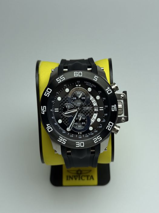 Invicta 19251, чоловічий масивний годинник, інвікта чорні, хронограф
