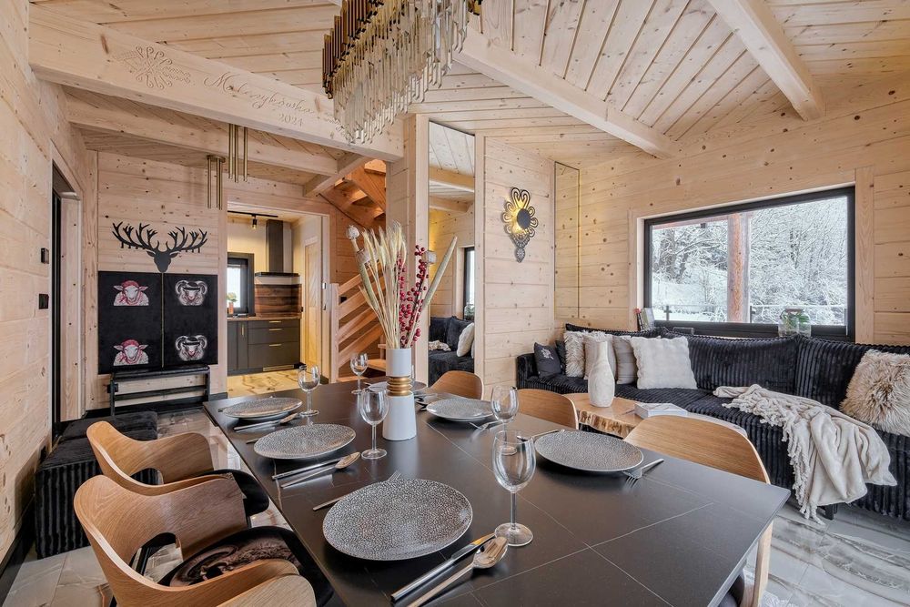 luksusowy dom z jacuzzi, sauną, z widokiem na Tatry, Bukowina