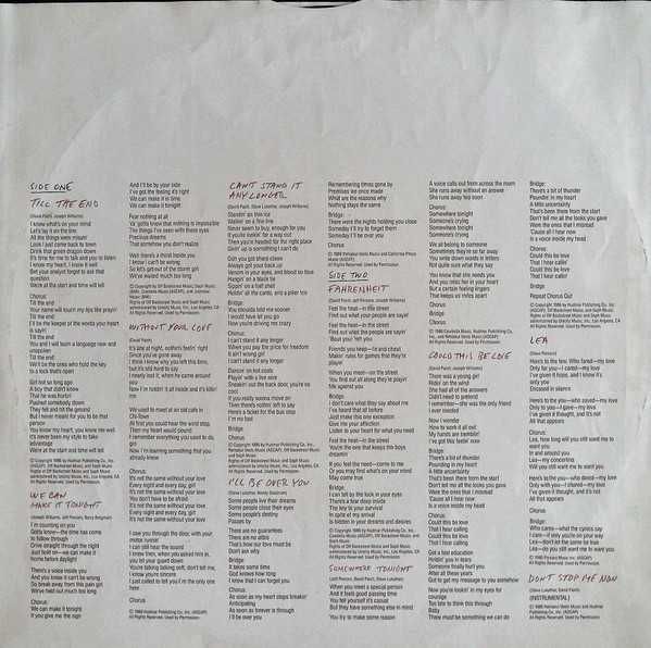 Toto – Fahrenheit  (UK)