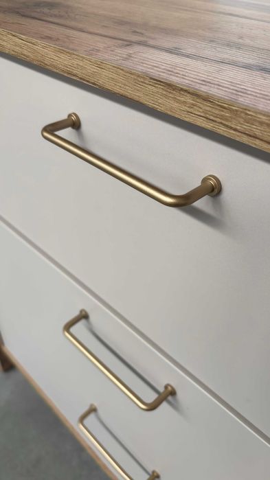 Cómoda de Quarto 3 Gavetas | 1 unidade pinho/bege 81x47 cm | Artigo de showroom