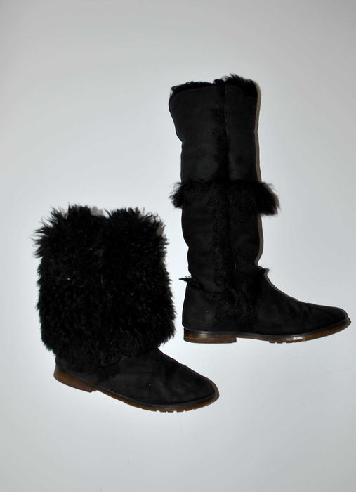 Сапоги женские овчина натуральные лама ботинки зимние угги 23,5 см ugg