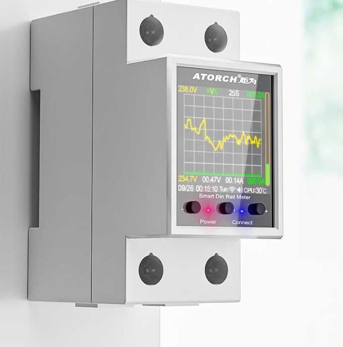 Wi fi реле, счетчик ATORCH GR2PWS Tuya SLife 100А автомат защиты