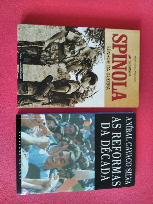 Livros sobre Salazar, Kennedy, Spínola, Cavaco Silva (biografias)