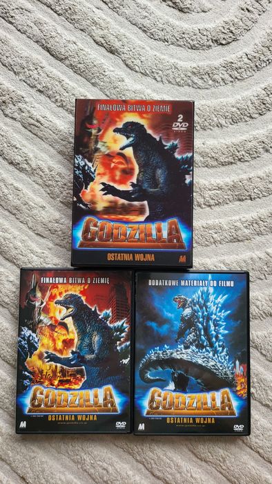 Godzilla ostatnia wojna edycja kolekcjonerska,  2 DVD, totalny unikat. Jedyne w PL