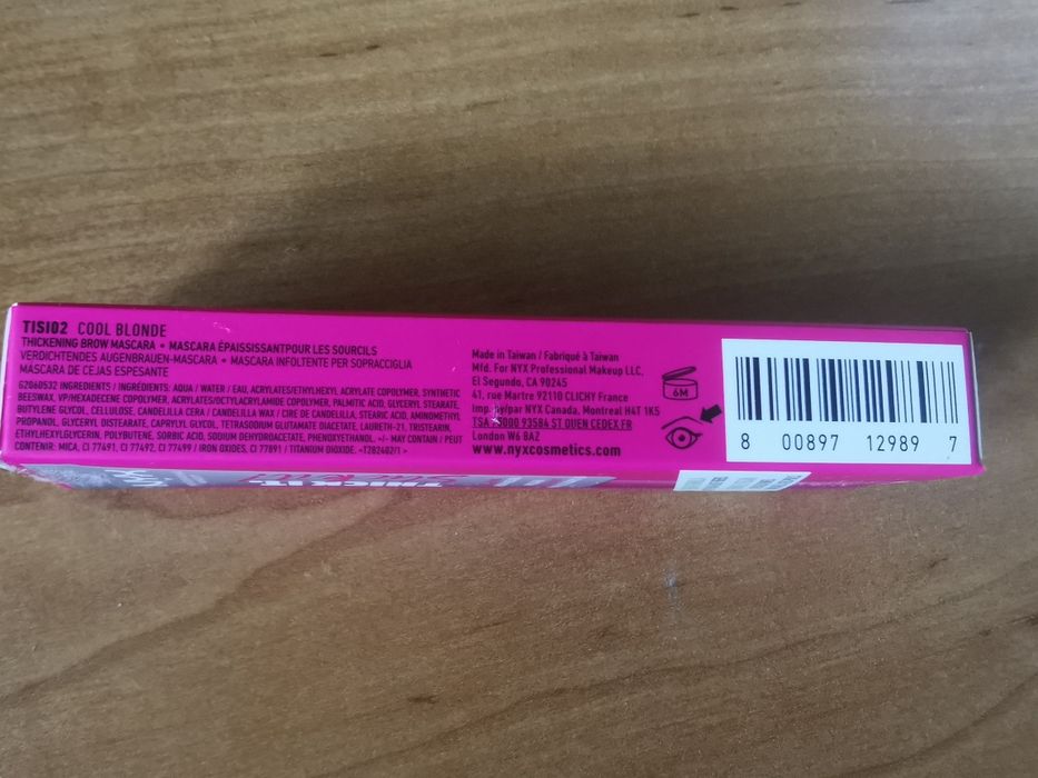 Maskara do brwi w odcieniu Cool Blonde  NYX Professional Makeup