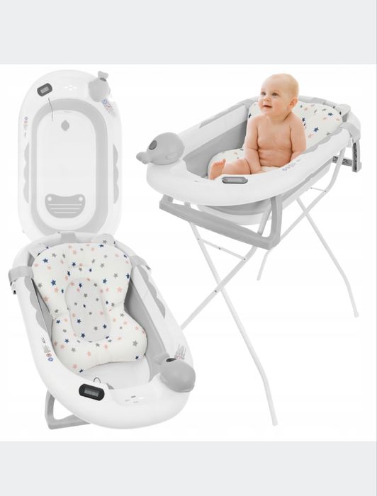 PRIMABOBO Wanienka składana ze stojakiem poduszka