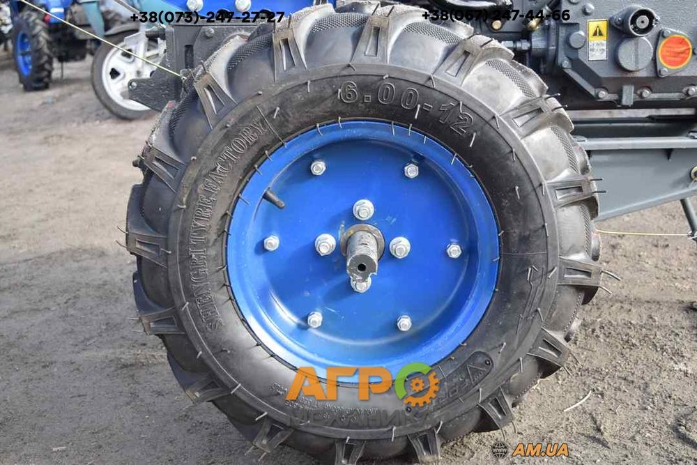 Мотоблок Forte МД-81 LUX (8 к.с. дизель, синій)! Фреза+LED фара!