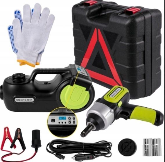 Podnośnik elektryczny klucz udarowy SAMOCHODOWY kompresor 12V gniazdo