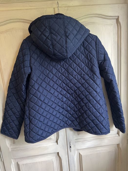 Przejsciowa Granatowa pikowana kurtka  15-16 lat
