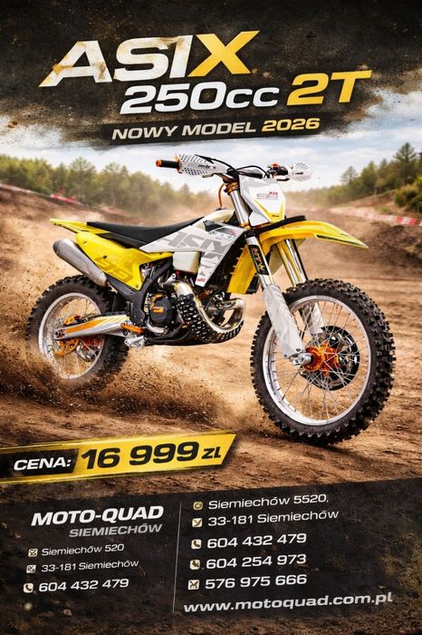 Cross ASIX 250cc 2T raty na telefon