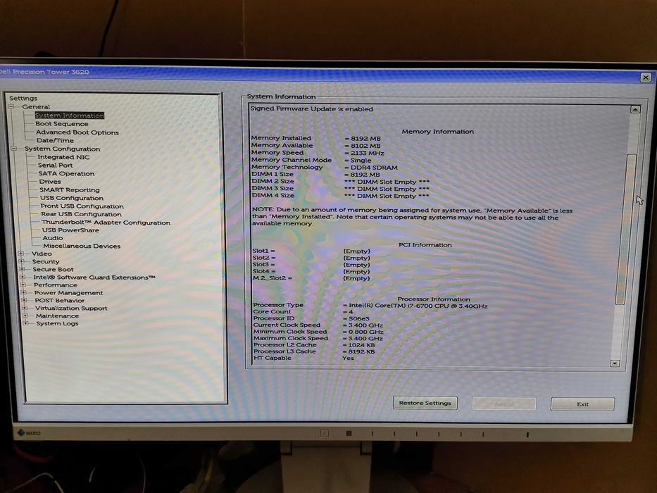 ПК / PC /Dell Precision 3620 /  i7 - 6700 / 8 DDR4