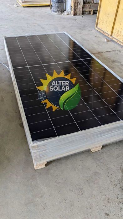 ‼️‼️‼️98$ Сонячна панель LONGi Solar 615,620,625 Вт, BIFACIAL HI-MO 7 V2R, LR8-66HGD, двосторонні, ККД 23%