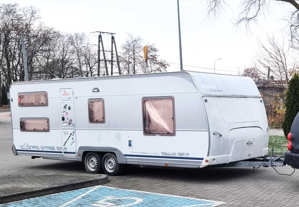 Duża dwuosiowa przyczepa kempingowa Dethleffs Camper 1999r