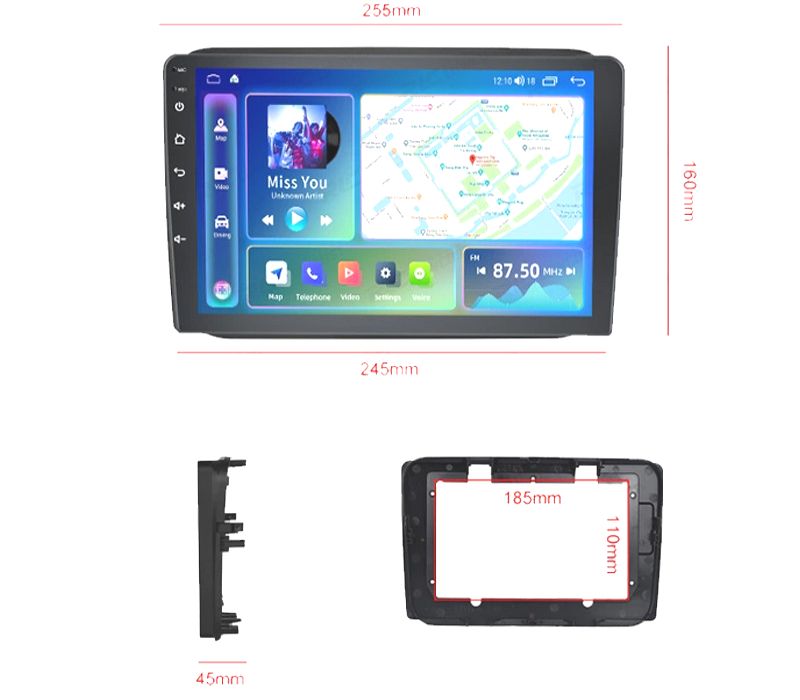 RÁDIO GPS ANDROID 13 SKODA FABIA 07-14