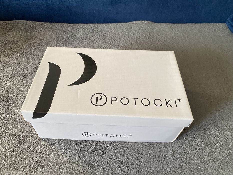 Czarne lakierowane mokasyny Potocki