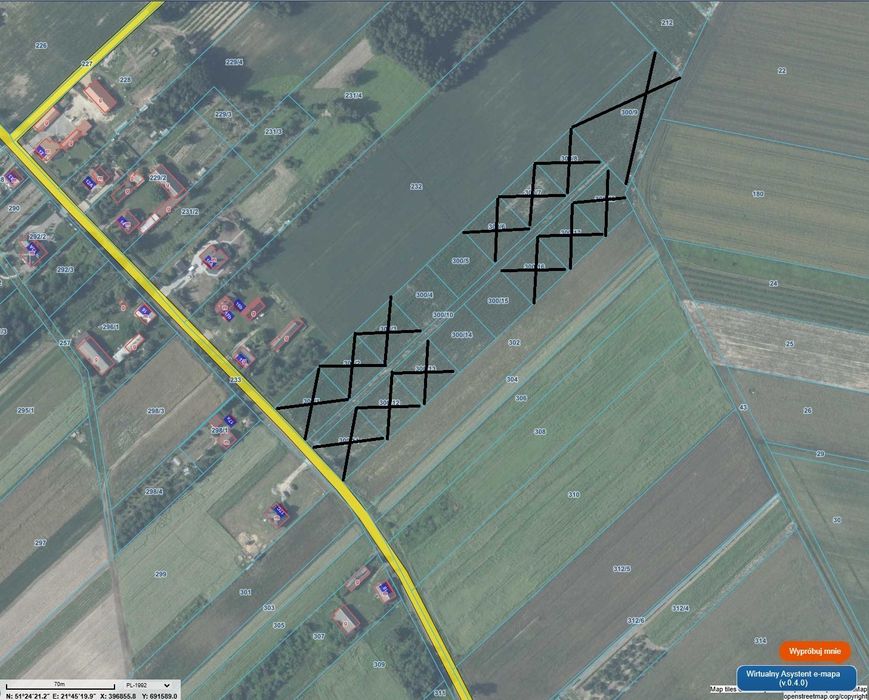 Działki pod zabudowę Teodorów/Helenów
