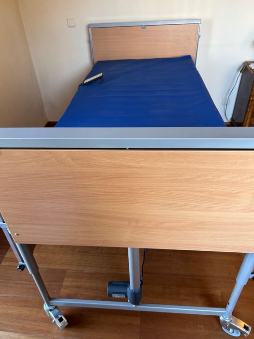 Cama elétrica articulada de elevação com colchão anti-escaras