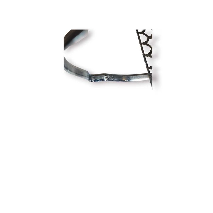 Cesto / Suporte Decorativo Metal Vazado Cromado