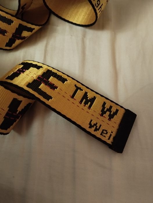 Pasek "off white" Okazja