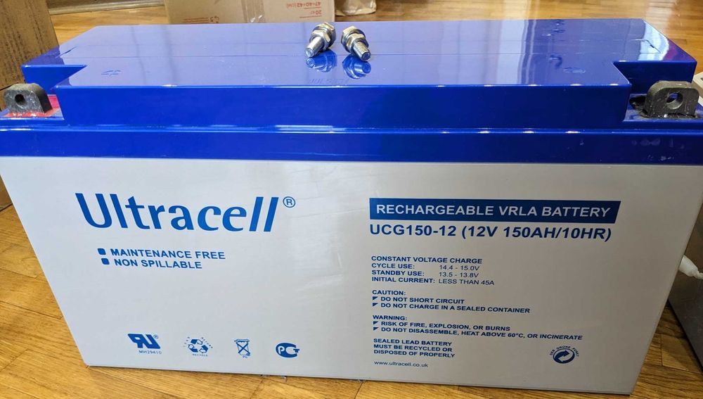 Акумулятор гелевий Ultracell UCG150-12 150Аh 12V