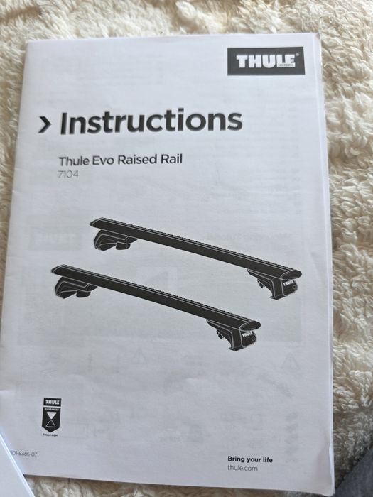 Thule Evo Raised Rail Bagażnik stopy + belki 127cm Nissan Qashqai