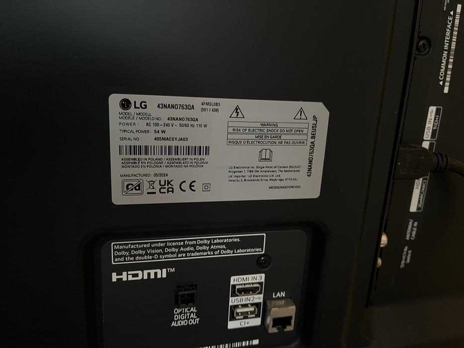 LG 43 cale 43nano763qa