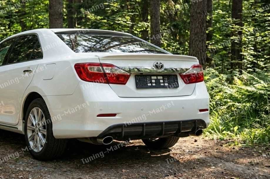 Накладка на задний бампер Диффузор Toyota Camry 50 EU USA