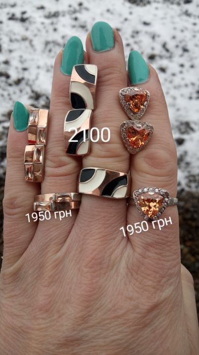 Срібні набори, комплекти срібні з золотою вставкою 925