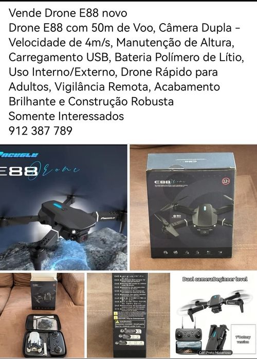Drone E88 Novo ideal para iniciantes