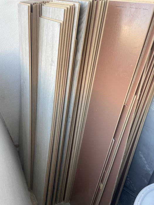 Chão flutuante laminado cinzento 7mm