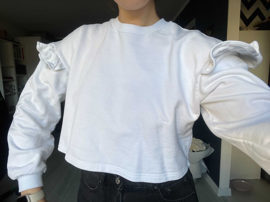 Вкорочений котоновий світшот Jeremy Jean С розмір