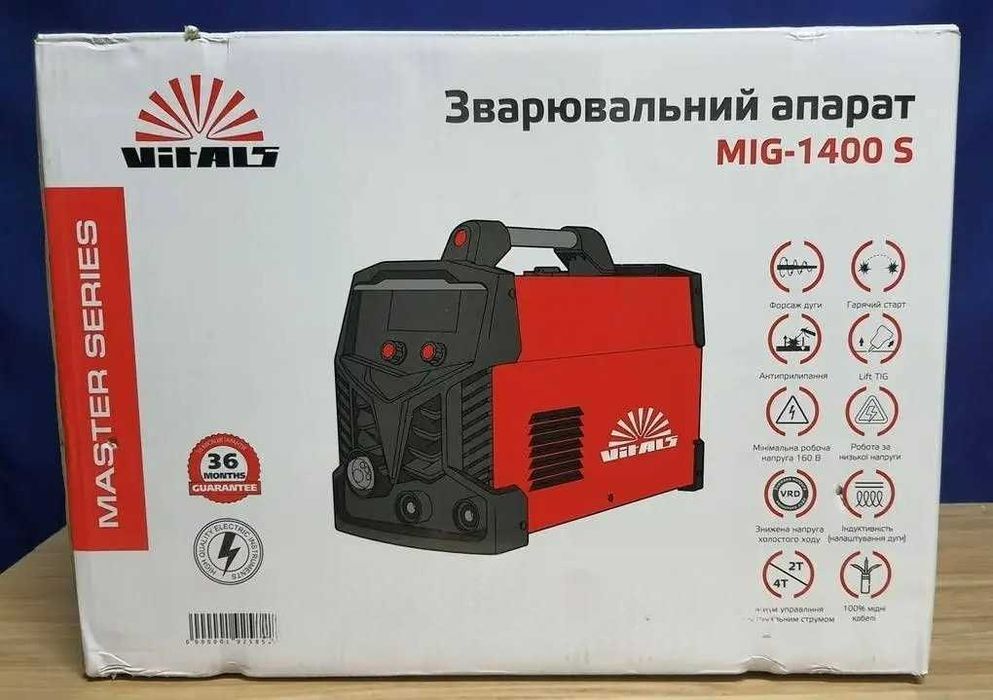 Зварювальний напівавтомат Vitals MIG-1400 S
