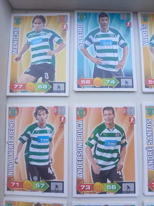 16 cartas/cromos / sporting adrenalyn xl 2010-11